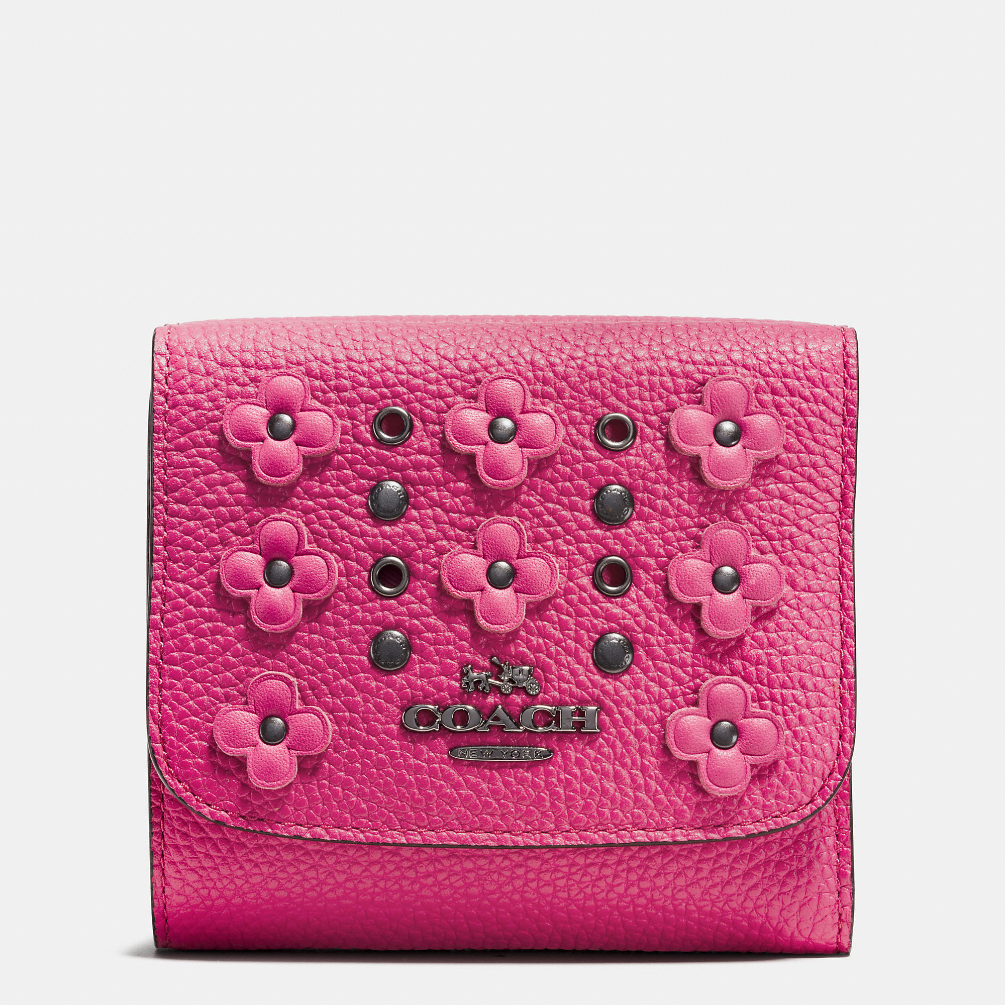 COACH factory Floral Rivet Wallet